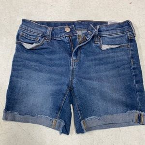 Old Navy , biker Jean shorts, Light blue
